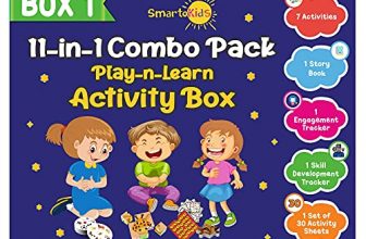 SmartoKids Activity Box for 3 Year Old Baby Boys & Girls (11-in-1 Set)