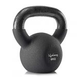 Lifelong Neoprene Cast Iron Kettlebell for Gym and Workout Black (6kg-16kg)