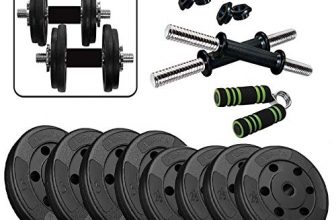 Aurion Home Gym Weight Lifting Pack 22 Kg with Hand Grip x 1