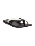 Franco Leone Men’s Black White Slippers
