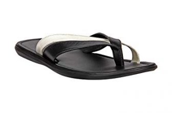 Franco Leone Men’s Black White Slippers