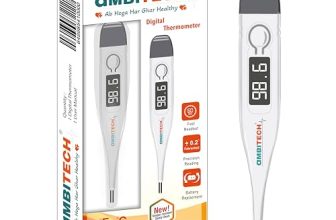 AmbiTech PHX-01 Digital Thermometer with One Touch Operation For Child and Adult Oral or Underarm Use |Made in India|1 Year Warranty
