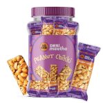 Go Desi Peanut Chikki Bar | No Added Preservatives and Colours | Gajak | Sweets | Gazak | 50 pieces