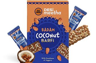 GO DESi Badam Coconut Barfi | 400 Grams | Indian Sweets Gift Pack