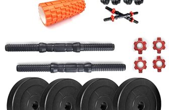 Spanco Home Gym with 36 Kg. P.V.C Weight Plates