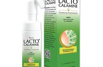 Lacto Calamine Neem Aloe Turmeric Foaming Face Wash| Reduces Pimples| Purifies Skin| With Built-In Foaming Brush|Sulphate Free Face Wash|Paraben Free| 150 Ml X Pack Of 1