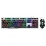 Zebronics Usb New Launch Trion Gaming Keyboard & Mouse Gaming Combo, 104 Keys Backlit, Translucent Material, Multi Color Led, Multi Dpi Modes, High Precision Key