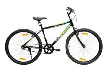 Hercules Dynor Rf 26T 18 Inch Steel Single Speed Road Front Cycle For Adult (Black, 12+ Years , V Brake) For Unisex-Adult