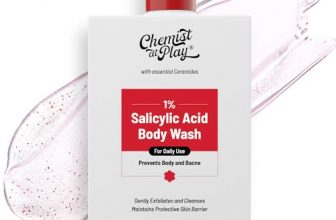 Chemist At Play 1% Salicylic Acid Body Wash 236Ml | Paraben & Sls Free | Gentle Exfoliating Shower Gel | Prevents Body Acne, Bumpy Skin & Deep Cleanses Skin