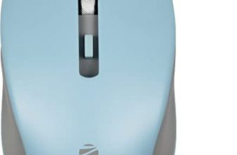Zebronics Zeb-Jaguar Wireless Mouse, 2.4Ghz With Usb Nano Receiver, High Precision Optical Tracking, 4 Buttons, Plug & Play, Ambidextrous, For Pc/Mac/Laptop (Light Blue+Grey)