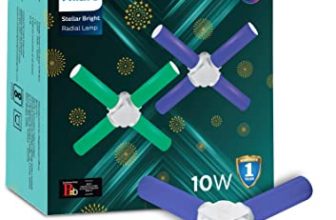 Philips 10-Watts B22 Blue Radial Led Bulb(Pack Of 1)