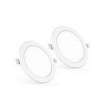 Polycab 18W Led Panel Light Scintillate Edge Slim Round Smart Offers Bright Lumination Long Lifespan No Harmful Radiation (Warm White, 3000K, 2 Pcs, Cut Out: 7.79 Inches)