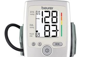Beurer Bm35 Fully Automatic Digital Blood Pressure Monitor (Grey) | Large Display, Cuff Wrapping Guide, Risk Indicator | Memory Feature With Pulse Rate Detection