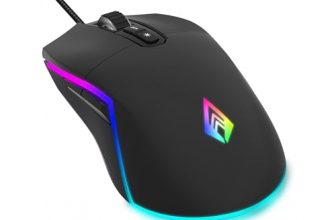 Archer Tech Lab Recurve 500 Wired Gaming Mouse With 8000 Dpi And 7 Buttons, 6 Mode Rgb, Gaming Sensor, 10Mn Huyu Switchs With Ergonomic Design, Compatible With Pc/Mac – Black