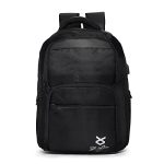 Laptop Backpack with USB Charging Port, Water Resistant Material, and Padded Shoulder Straps (BLACK)