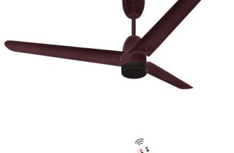 Syska Effecta Sfr1500-5 stars Bldc Rated Bee Certified Energy Efficient 30 Watt High Speed Fan 1200Mm With Remote Control (Brown)
