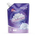 Kitchengenix Eco Friendly Washing Machine Liquid Detergent Refill Pouch for Top load And Front Load Washing – 2kg | No Soda Formula | with Added Fabric Conditioner (Purple)