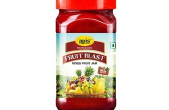 Apis Fruit Blast Mixed Fruit Jam for Breakfast with Real Fruit 100% Vegetarian 1kg Jar