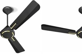 Havells 1200Mm Ambrose Es Ceiling Fan|Premium Matt Finish, Decorative Fan(Pack Of 2, Midnight)