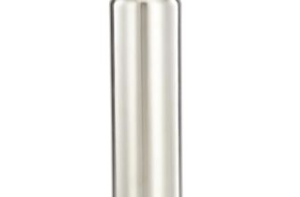 Amazon Brand – Solimo Stainless Steel Water Bottle | BIS-Approved | 900ml (Silver Steel Finish)