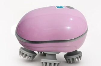 Q Devices Electric Scalp Massager – Handheld & Rechargeable Head Scratcher with 3 Speed Modes | Promotes Hair Growth, Stress Relief & Relaxation | Multicolour | 1 Year Replacement Warranty. (Pink)