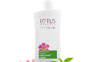 Lotus Herbals WhiteGlow Hand & Body Lotion, Moisturizer for Dry Skin | SPF 25 and PA+++| Protects From UVA/UVB Rays, Moisturizer for Women & Men, Suitable For All Skin Types| 400ml