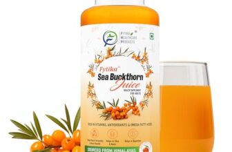 Fytika Himalayan Seabuckthorn Berry Juice – 300ml | Rich in Omega 3, 6, 7, 9 & Vitamin C – Boosts Immunity, Skin Glow & Heart Health | Natural Herbal Juice (Pack of 1)