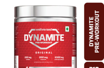 Wellversed Dynamite Pre-Workout (210g, 15 Servings) | Unleash Explosive Energy Pre Workout(210 g, Berry Burst)