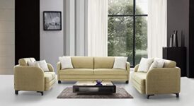 HomeTown Grace Fabric Two Seater Sofa in Olive Colour