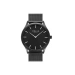 Obaku Tang Lille Charcoal Analog Black Dial Women’s Watch-V260LXBBMB