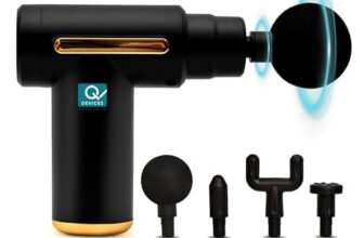 Q Devices Portable Gun Massager | Deep Tissue Muscle Relaxation for Men & Women | Multi-Speed Full Body Relief | 1-Year Warranty