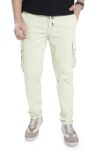 DIVISIVE Men’s Cotton Cargo Pants (DCR102_34_Sage Grey)