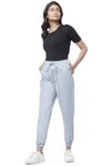 Women’s Honey Light Blue Joggers Comfort Fit,Light Blue,30
