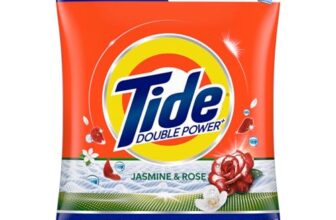 Tide Plus Detergent Washing Powder – 10kg Mega Saver Pack | Jasmine & Rose Fragrance | Removes deep-seated Oil, Gravy, Tea Stains | World’s No. 1 Detergent Brand