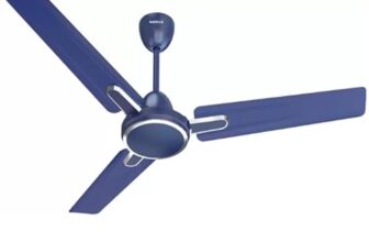Havells Artemis ES 1200mm Ceiling Fan| Double Ball Bearing| High Air Delivery 380 RPM| Air Flow: 220CMM| 30W Wattage| Ripped Aerodynamic Blades| 2 Years Manufacturer Warranty (Matt Blue)