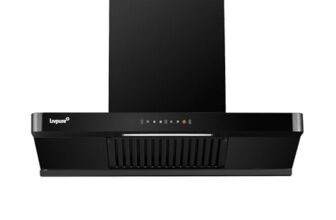 Livpure Altima 90 cm 1550m3/hr T-Shape Double Layer Baffle Filter Kitchen Chimney | Motor Power 200W | I-Magic Autoclean10 Years Warranty On Motor (2.5 Year Comprehensive) by Livpure | Black