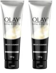 Olay Total Effects Foaming Cleanser | Face Wash | Fights 7 Signs of Ageing | With Niacinamide and Green Tea Extracts | Normal, Oily, Dry, Combination Skin | 100g (Pack of 2)