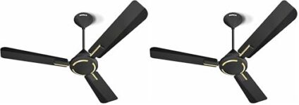 Havells 1200Mm Ambrose Es Ceiling Fan|Premium Matt Finish, Decorative Fan, Elegant Looks, High Air Delivery, Energy Saving, 100% Pure Copper Motor|2 Year Warranty|(Pack Of 2, Midnight) 1 Star