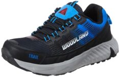 Woodland Men’s Black/Blue MESH Sports Shoes-11 UK (45EURO) (22YG257HS)