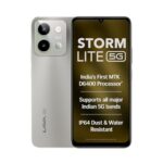 Lava Storm Lite 5G (Cosmic Titanium, 4+4*GB RAM, 128GB Storage) | India’s First MTK Dimensity 6400 Processor | 50MP AI Camera | IP64 Rated | 120 Hz Display | 5000 mAh Battery | Supports All 5G Bands