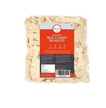 Chewers Oven Baked Real Carrot & Milk Dog Biscuits, Dog Treat 1 Kg (Pack of 2)