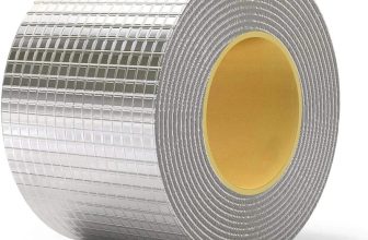 MoJmem Aluminium Foil Tape Waterproof Adhesive Tape Sealing Butyl Rubber Tape [pack 1] 5 m Duct Tape(Silver Pack of 1)