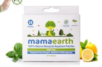 Mamaearth Natural Repellent Mosquito Patches For Babies with 12 Hour Protection,White,Pack of 1