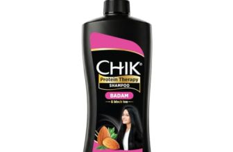 Chik Protein Therapy Shampoo|Badam & Black Tea|2X Stronger Hair|650ml