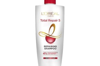 L’Oreal Paris Shampoo, For Damaged and Weak Hair, With Pro-Keratin + Ceramide, Total Repair 5, 1ltr