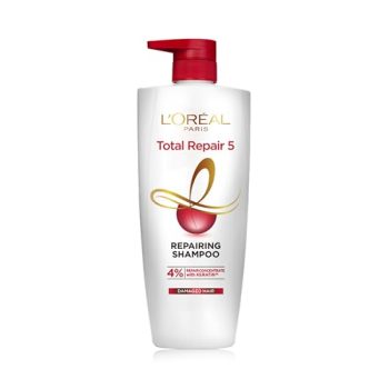 L’Oreal Paris Shampoo, For Damaged and Weak Hair, With Pro-Keratin + Ceramide, Total Repair 5, 1ltr