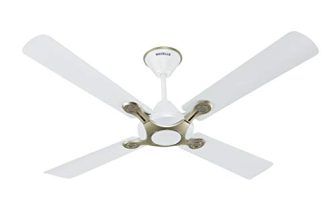 Havells 1200mm Leganza ES 4B Ceiling Fan | Best fan in 4 Blade, Premium Finish Deco. Fan, High Air Delivery | Energy Saving, 100% Pure Copper Motor, 2 Year Warranty | (Pack of 1, Pearl White Silver)