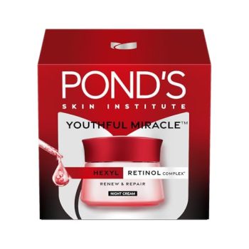 POND’S Youthful Miracle Hexyl Retinol Complex, Renew & Repair Night Cream 50g