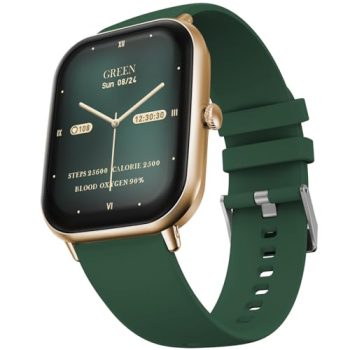 Fire-Boltt Ninja Call Pro Max Bluetooth Calling Smart Watch, 2.01″ HD Display, 120+ Sports Modes, Health Suite, AI Voice Assistance, SpO2 & Heart Rate Monitor Smartwatch for Men & Women – Green