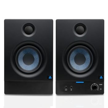 Audio Array Studio Monitors Speaker Pair 3.5″ | 50W RMS with Bluetooth 5.0 | Fiberglass Woofer & 1″ Silk Dome Tweeter, Class-D | TI 3116D2 Amp | TRS, RCA, AUX Inputs, Bass & Treble Control | AM-S2
